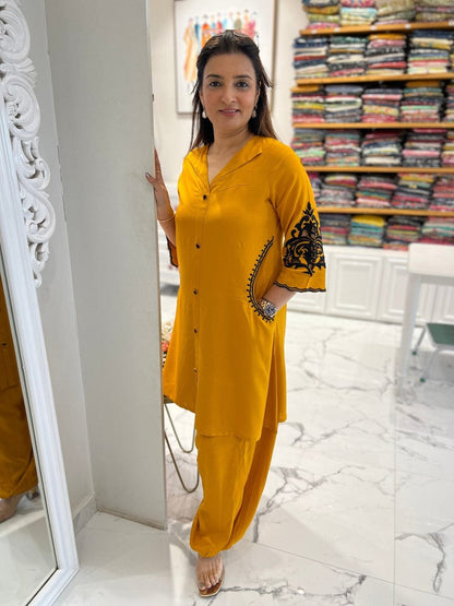 "Afghani Elegant Cord Set" yellow COLOUR