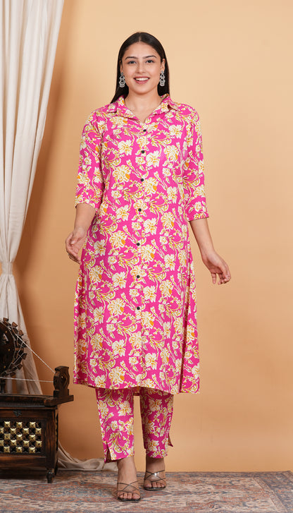 Light pink Kurti Set for Every Occasion"