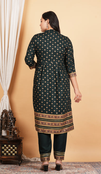 LIBASRACHNA Handwork Embroidered Kurta And Pant Set With Dupatta