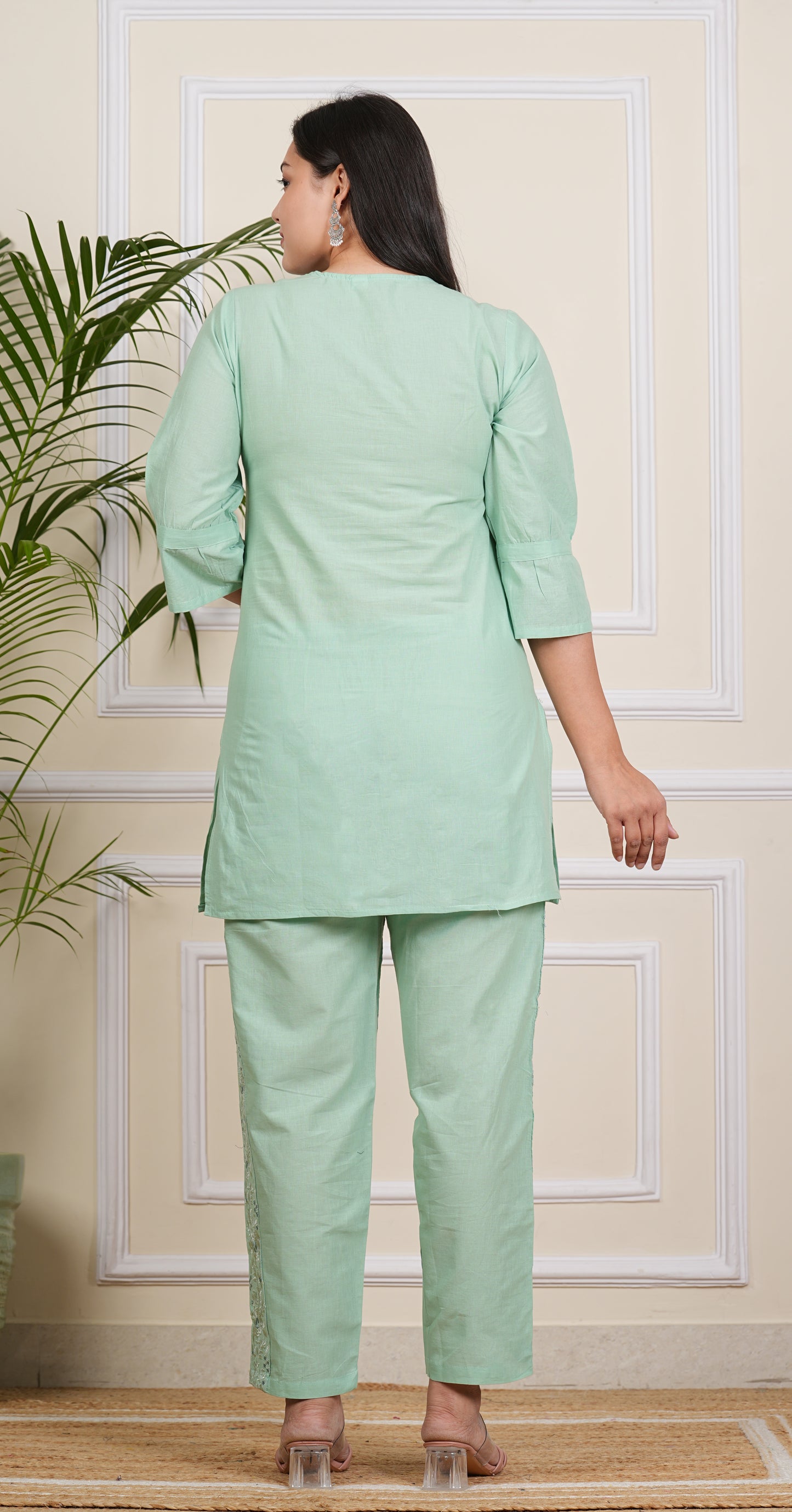 "Chic Comfort: Women's Rayon Cord Set"