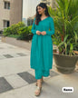 LIBASRACHNA Chic Comfort: Rayon Kurti & Pant Ensemble