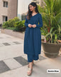 LIBASRACHNA Chic Comfort: Rayon Kurti & Pant Ensemble