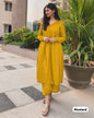 LIBASRACHNA Chic Comfort: Rayon Kurti & Pant Ensemble